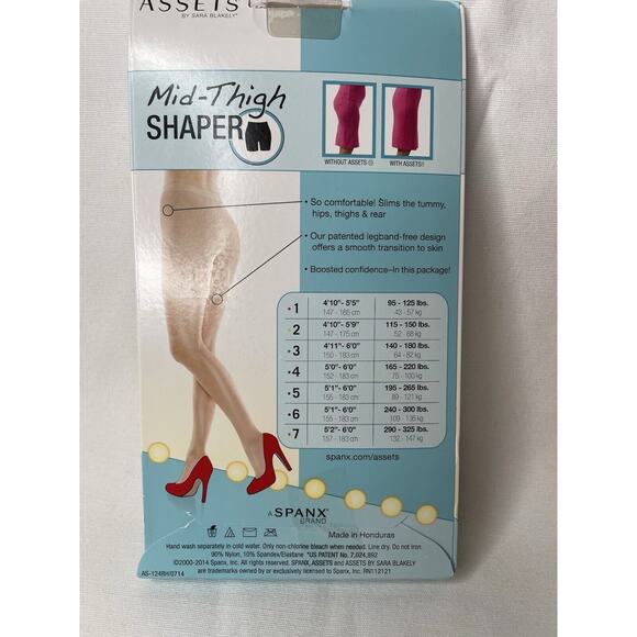 SPANX Assets by Sara Blakely High Waist Mid Thigh Shaper Women's Size 2 Nude - Picture 3 of 4